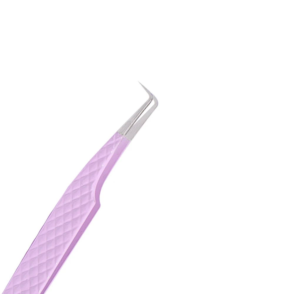 Veyes Inc Eyelash Extensions Tweezers Veyelash Professional 90 Degree Tweezers for Volume Stainless Steel 3D Accurate Closure