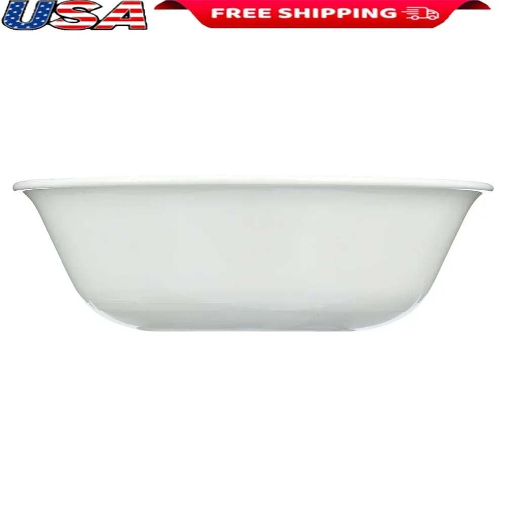 Madeline Embossed White Soup Cereal Bowls Lightweight Microwave Dishwasher Safe Triple Layer Strong Chip Crack Resistant