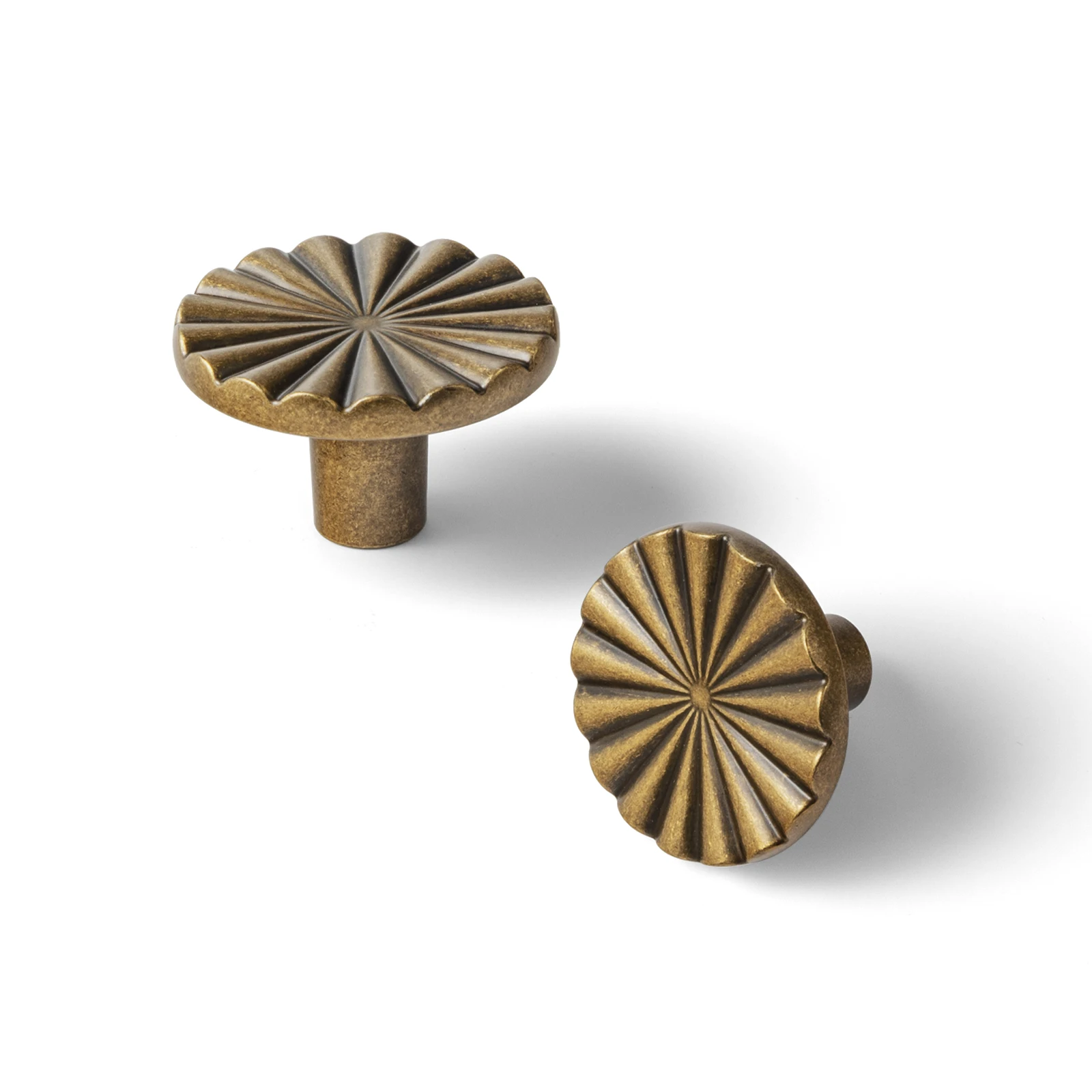 Goo-Ki Modern 3''Hole Centers Brushed Brass Cabinet Pulls,Accessible Luxury Zinc Alloy Din Cup Cabinet Pulls with Mordern Style