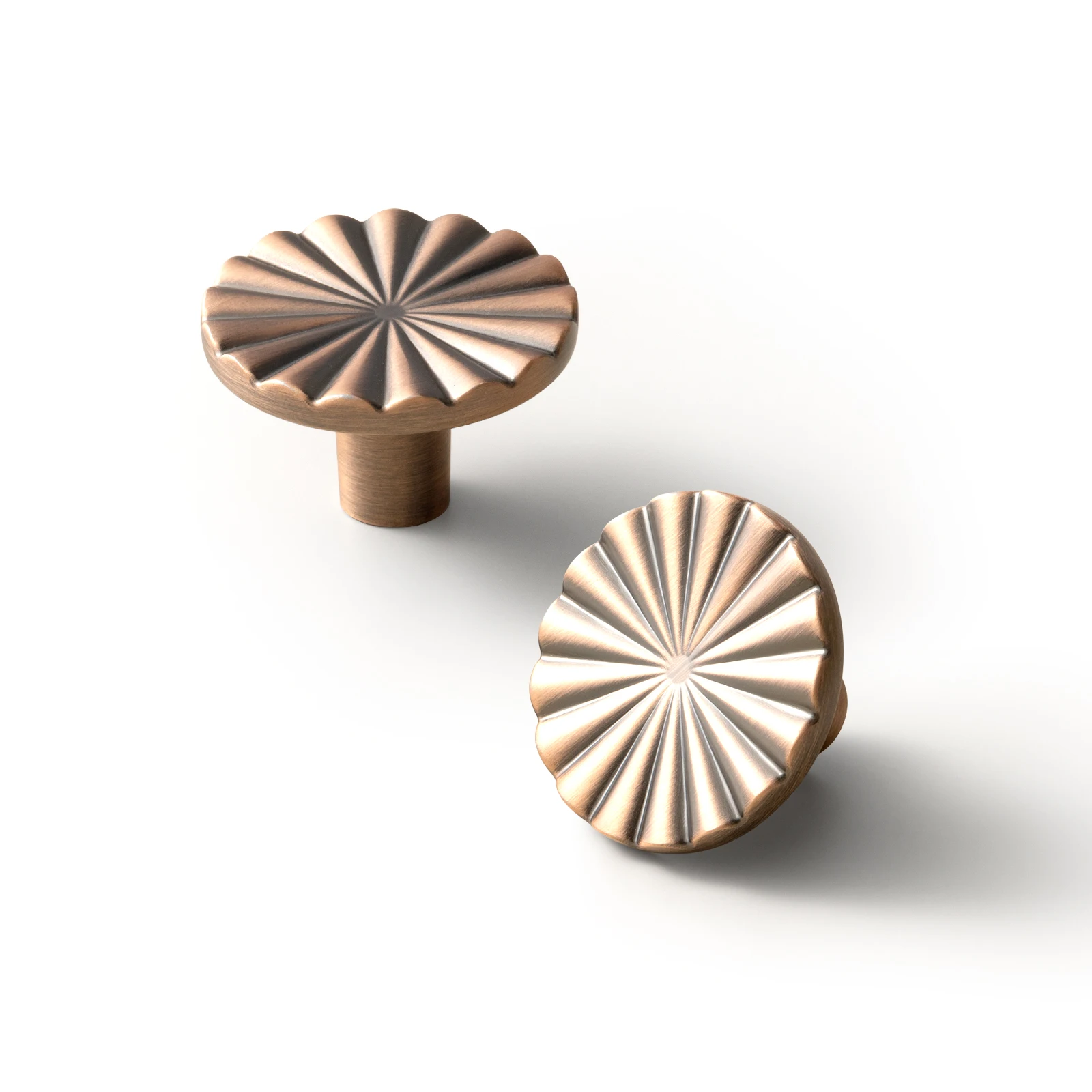 Goo-Ki Modern 3''Hole Centers Brushed Brass Cabinet Pulls,Accessible Luxury Zinc Alloy Din Cup Cabinet Pulls with Mordern Style