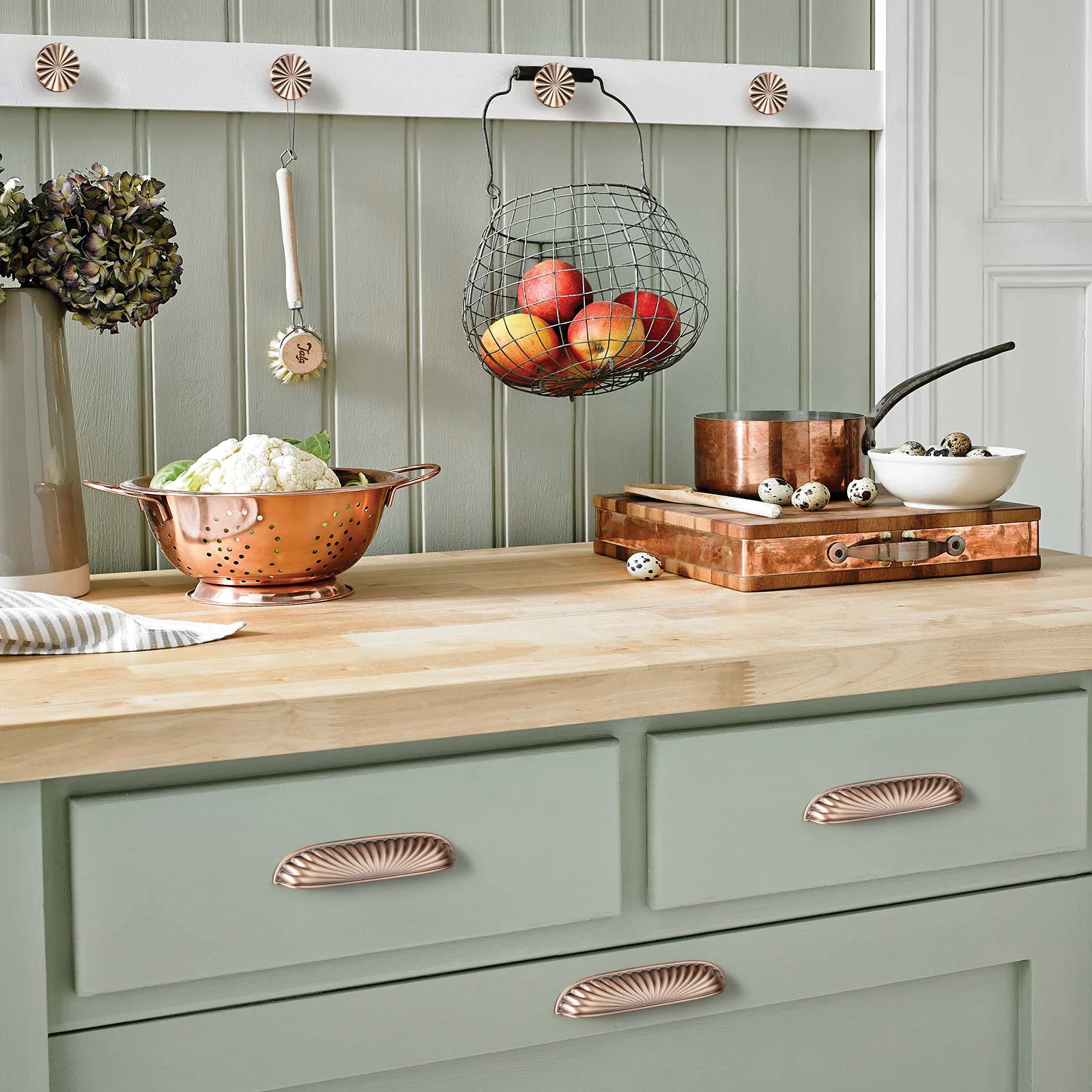 Goo-Ki Modern 3''Hole Centers Brushed Brass Cabinet Pulls,Accessible Luxury Zinc Alloy Din Cup Cabinet Pulls with Mordern Style