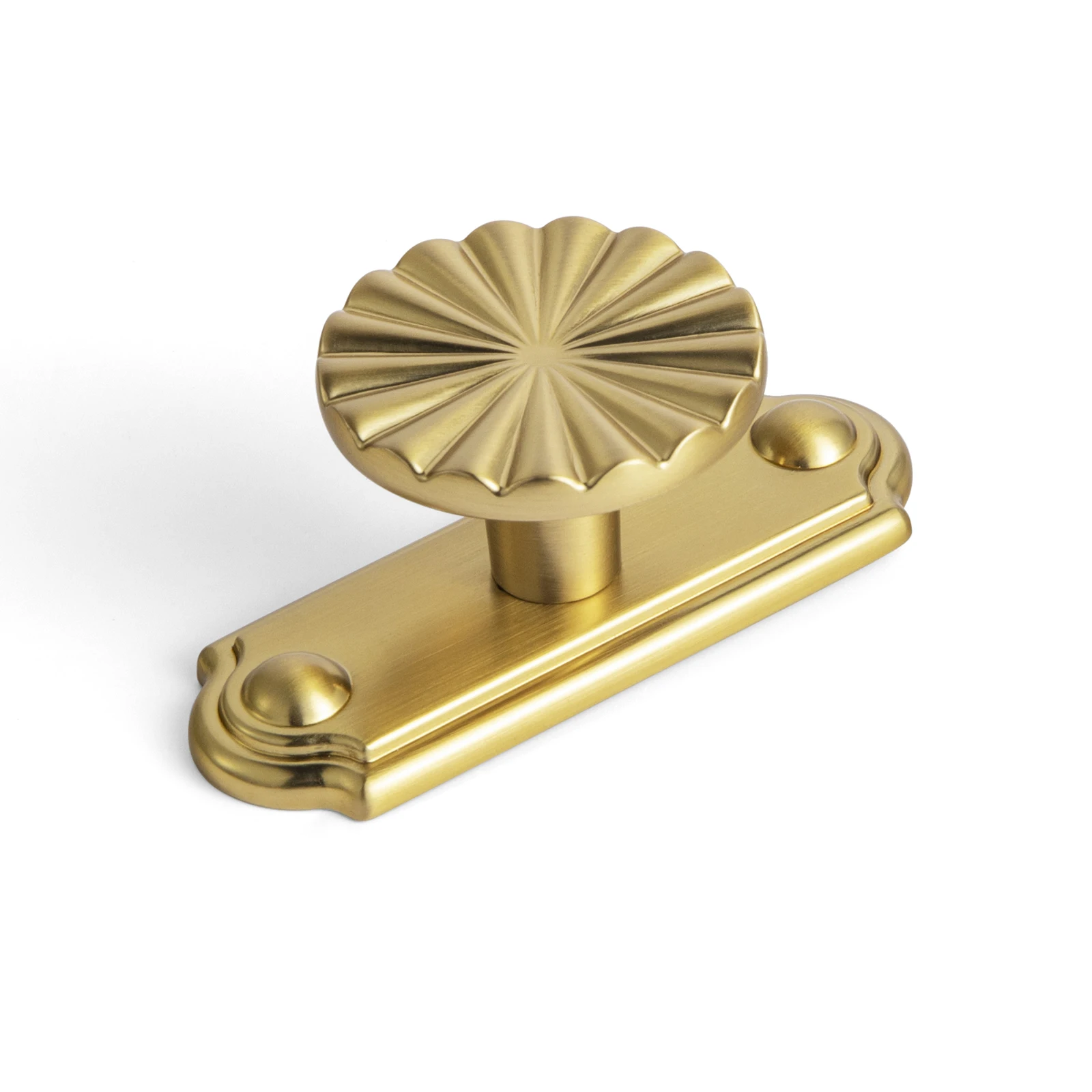 Goo-Ki Modern 3''Hole Centers Brushed Brass Cabinet Pulls,Accessible Luxury Zinc Alloy Din Cup Cabinet Pulls with Mordern Style
