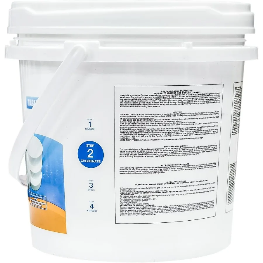 Chlorine Tablets TABIT Swimming Pool Long Lasting Chlorinating Tablets Slow Dissolving Tri-Chlor for Swim Pool