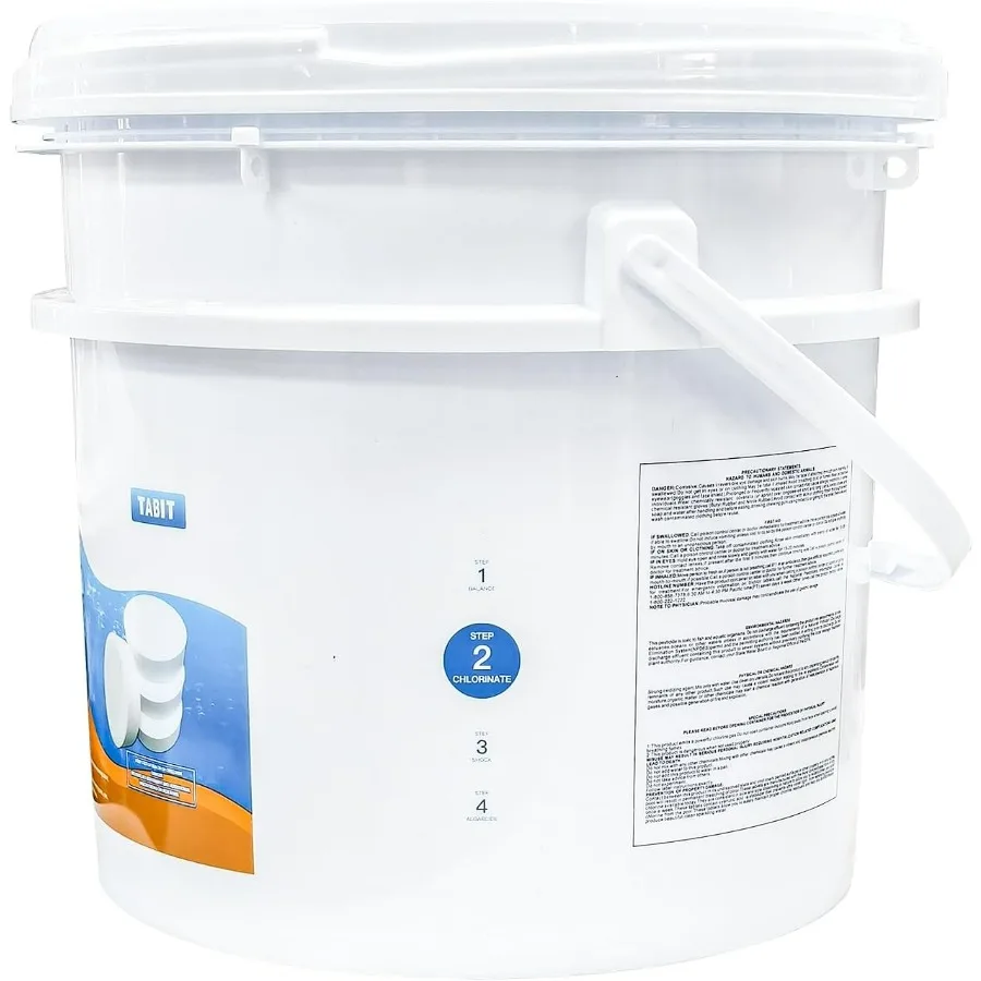 Chlorine Tablets TABIT Swimming Pool Long Lasting Chlorinating Tablets Slow Dissolving Tri-Chlor for Swim Pool
