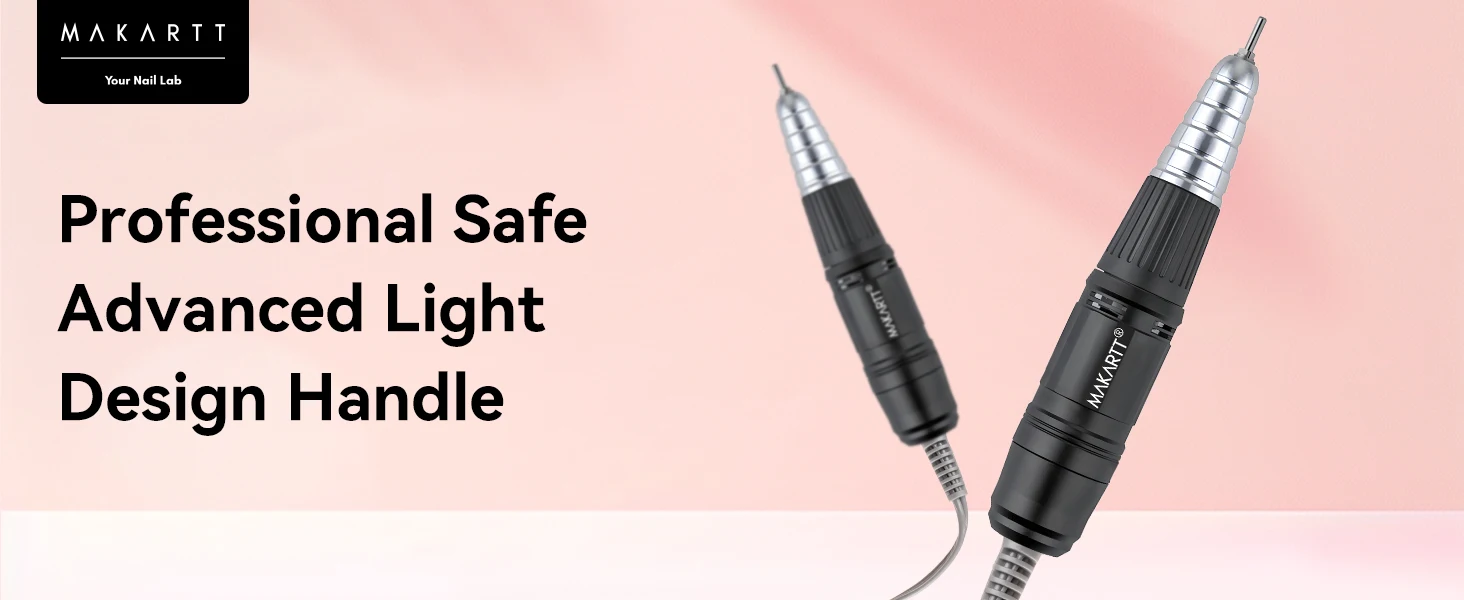 MAKARTT 30000RPM Electric Handpiece for Up200 Nail Drill Machine Professional E File 3 Pins White