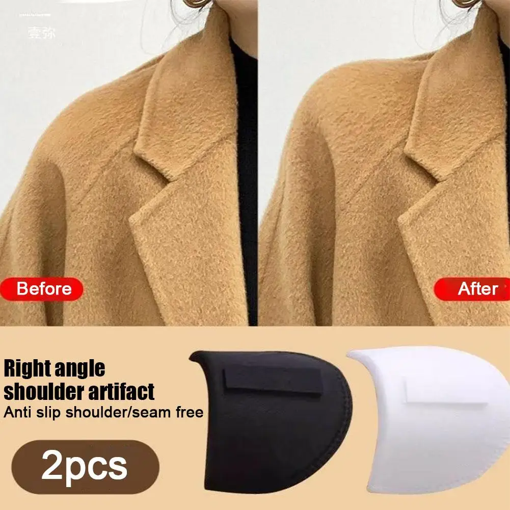 1 Pair Sponge Shoulder Pads Sewing Set-in Shoulder Pads For Women Men Jacket Blazer T-Shirt Clothing Garment Accessories