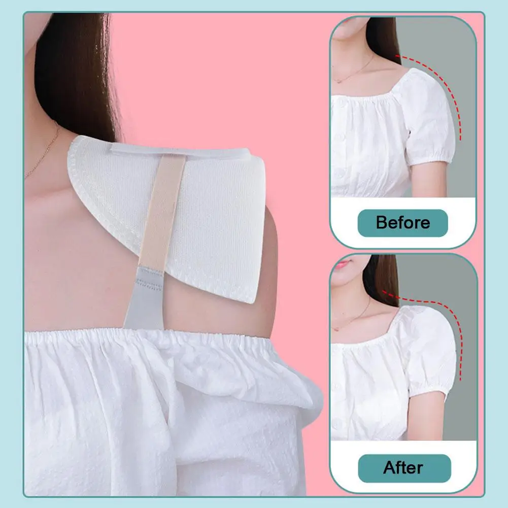 1 Pair Sponge Shoulder Pads Sewing Set-in Shoulder Pads For Women Men Jacket Blazer T-Shirt Clothing Garment Accessories