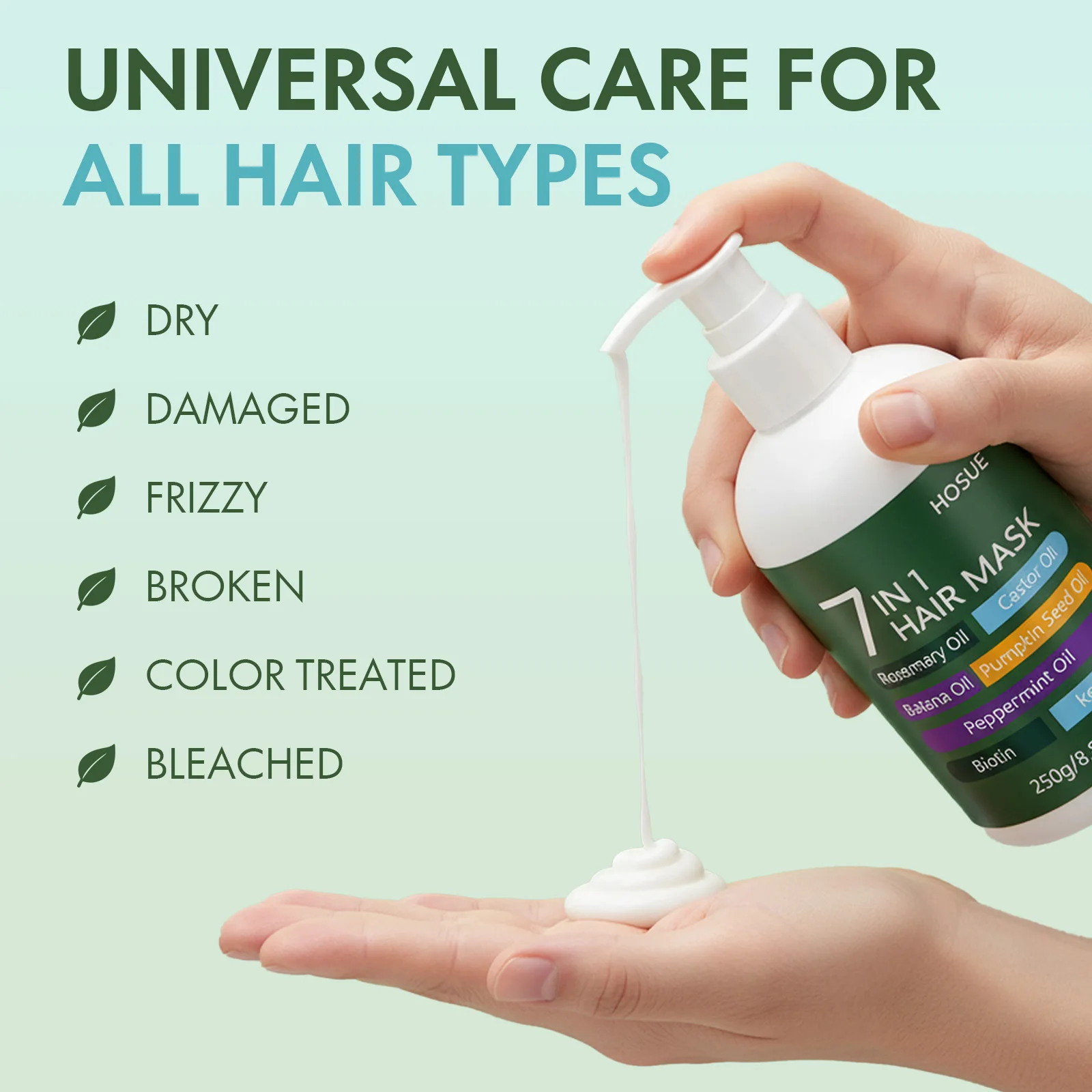 Nourish Hair Mask Deep Hydration Eliminate Frizz Improve Hair Quality Brightening Luster Reduce Dandruff Moisturizing Hair Mask