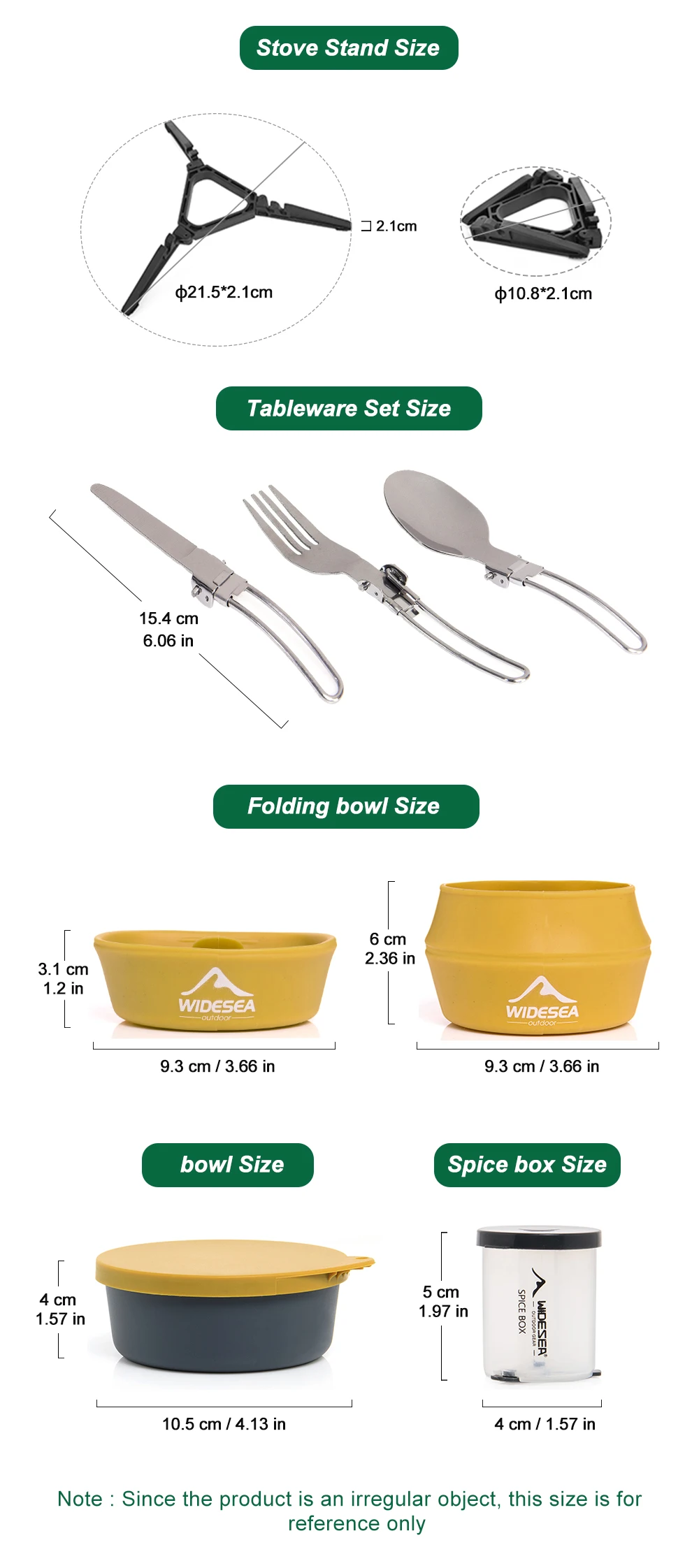 Widesea Camping Gas Stove Tableware Set Portable Gear Tourist Gadgets Kitchen Stuff Cooking Survival Camper Accessories Supplies