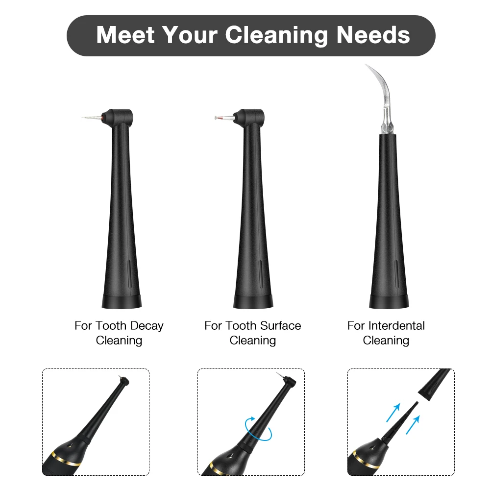 Electric Ultrasonic Dental Scaler 5 Modes Calculus Oral Tartar Remover Tooth Stain 9 Levels Cleaner Teeth Whitening Oral Care