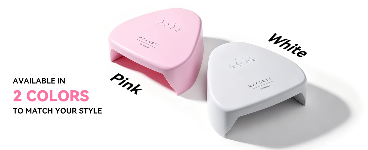 Makartt Compact Travel UV Nail Lamp Gel Polish Plug-in Nail Dryer 5s Flash Cure 99s Mode Dark Thick Gels Auto Sensor 4 Timers