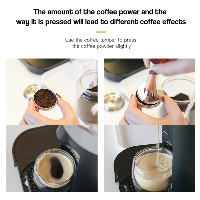 Stainless Steel Reusable Coffeee Pod Capsules for Nespresso Vertuo Plus Series Coffee Machine Espresso Filtration Pods