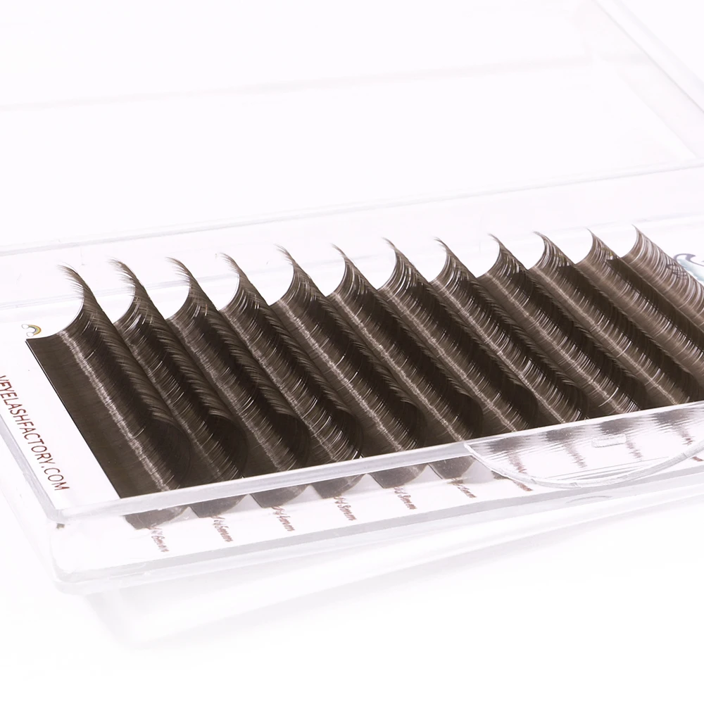 Veyes Inc 0.05mm Latte Brown Eyelash Extensions Veyelash Soft 8-16MM False Lashes Faux Mink Individual Volume Lashes Extensions