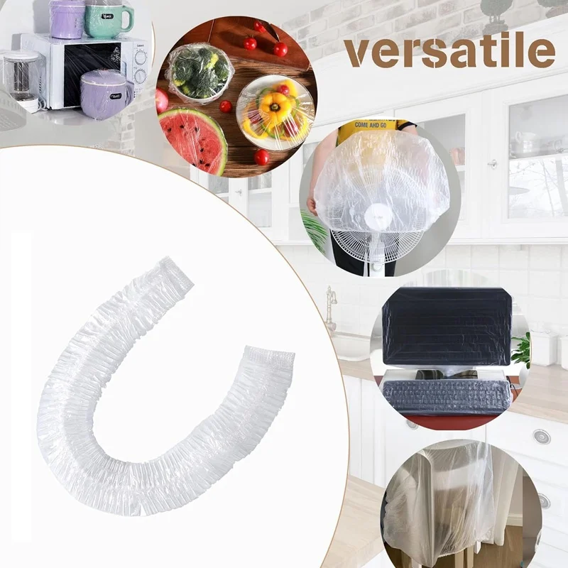 Extra-Large Appliance Covers - Clear PE Protection for Rice Cookers, Baking Pans, Microwaves, Dust & Pest Resistant