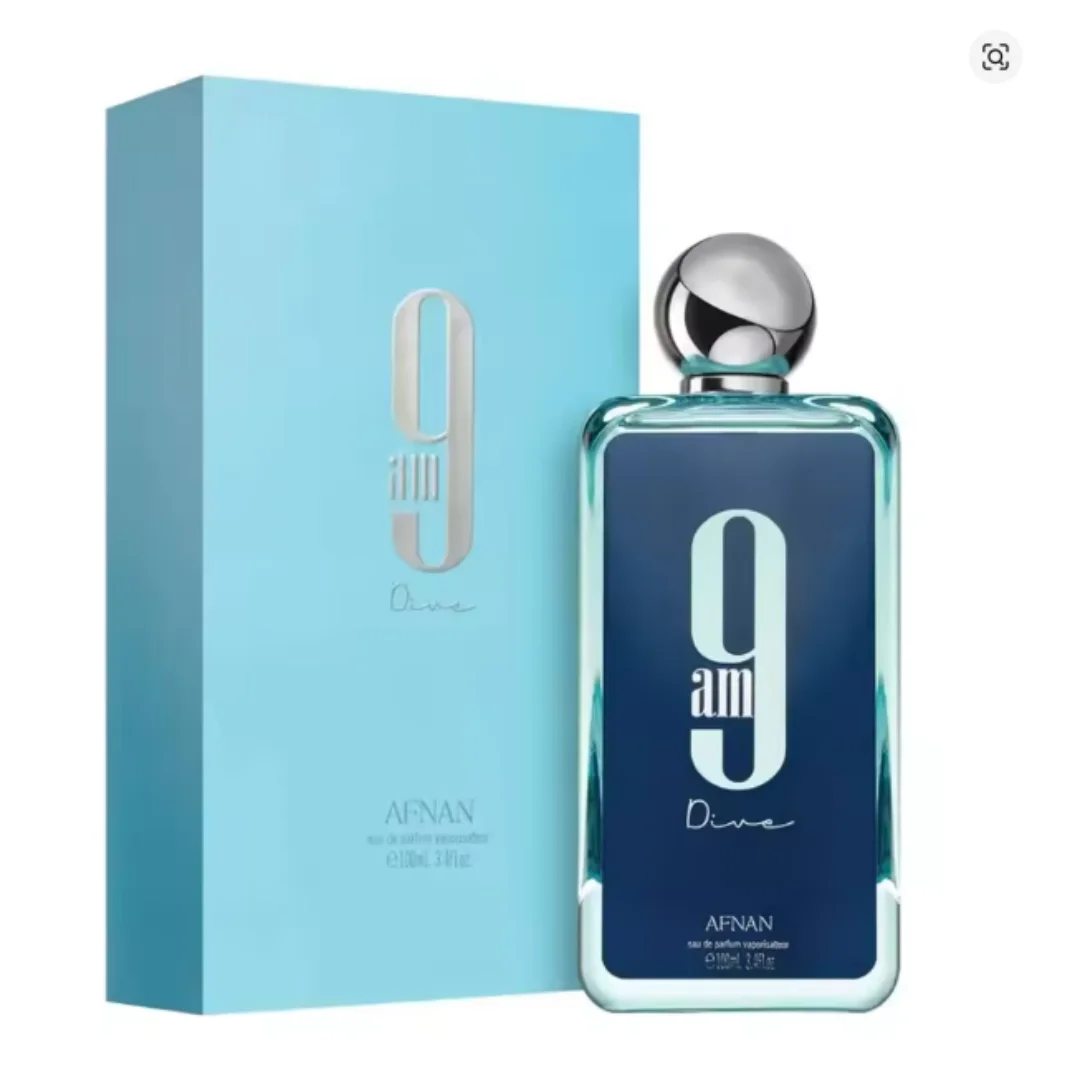 9AM Dive Unisex Eau De Parfum Fresh Aquatic Citrus Cologne with Lemon Mint Cedar Sandalwood Long Lasting Daytime Fragrance 100ml