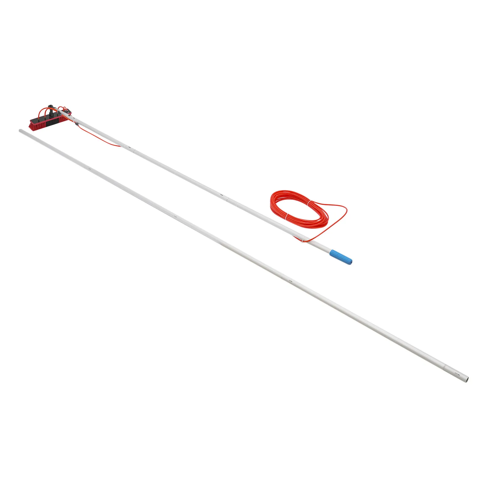 Window Cleaning System Cleaning Brush & Pole Cleaning Kit for Solar Panel and Outdoor Window Cleaning Kit 7/8/10 Meter