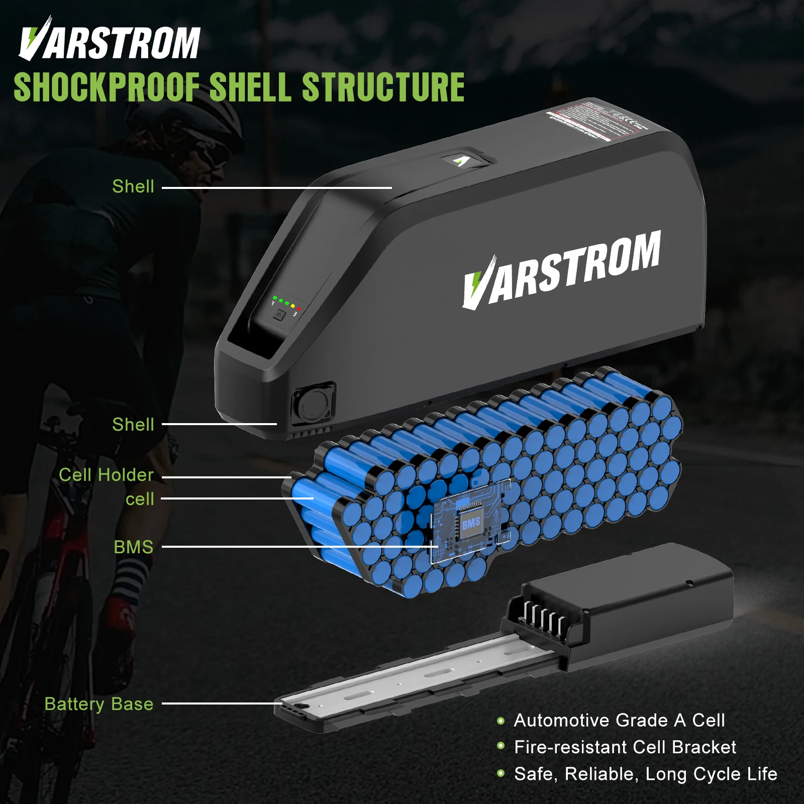 [US Direct ] Hailong Max 48V 30AH 52V 25AH 20AH Battery Ebike High Capacity Battery 40A BMS Downtube Pack 21700 Lithium Cells