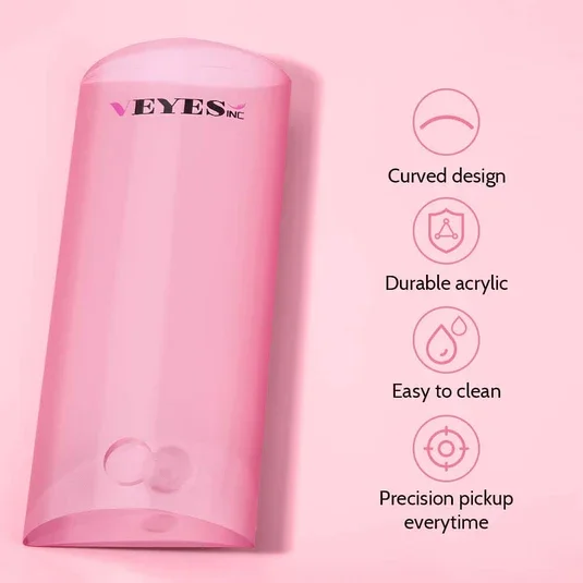 VEYES INC VEYES Lash Flow Platform – Curved Acrylic Lash Tile with 5 Sunflower Fanning Cups for Faster, Smoother Lashing