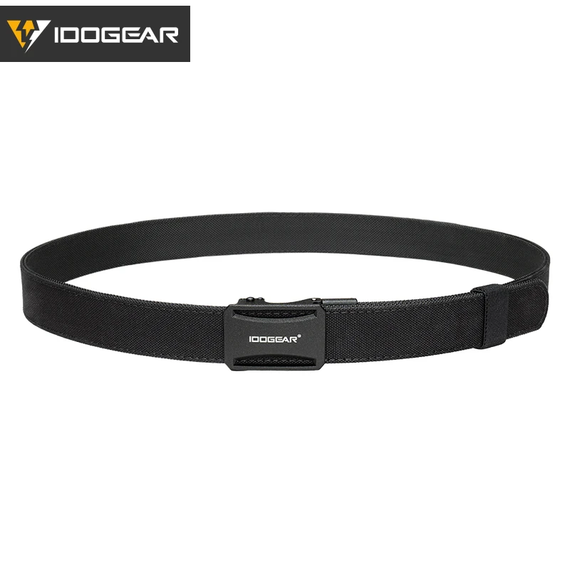 IDOGEAR Tactical Ratchet Belt 1.25” EDC Gun Belt Heavy-Duty Nylon CCW Belts with Quick-Adjust Buckle for IWB/OWB/AIWB Carry 3443