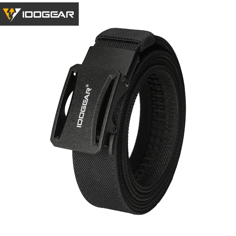 IDOGEAR Tactical Ratchet Belt 1.25” EDC Gun Belt Heavy-Duty Nylon CCW Belts with Quick-Adjust Buckle for IWB/OWB/AIWB Carry 3443