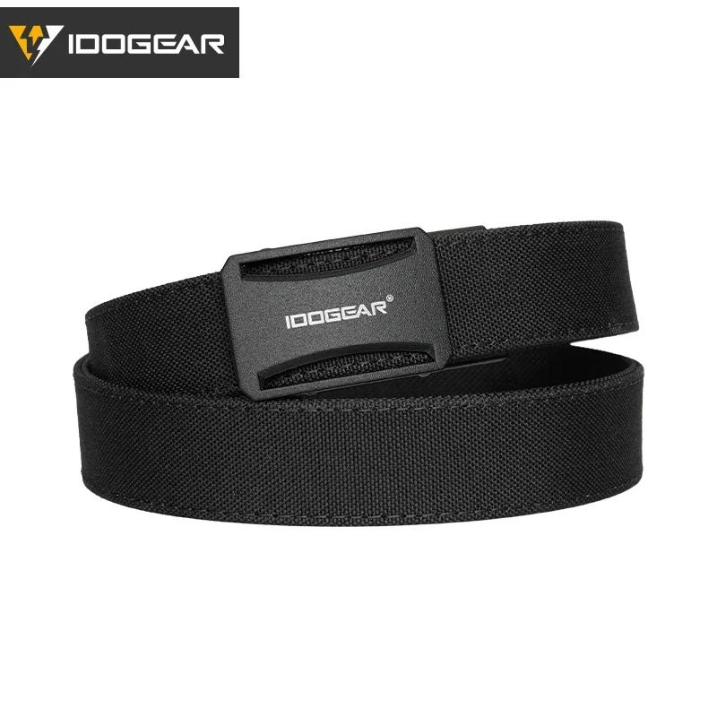 IDOGEAR Tactical Ratchet Belt 1.25” EDC Gun Belt Heavy-Duty Nylon CCW Belts with Quick-Adjust Buckle for IWB/OWB/AIWB Carry 3443