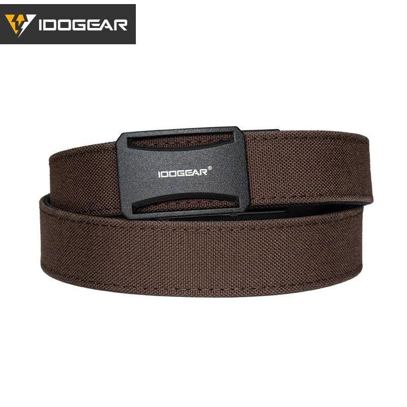 IDOGEAR Tactical Ratchet Belt 1.25” EDC Gun Belt Heavy-Duty Nylon CCW Belts with Quick-Adjust Buckle for IWB/OWB/AIWB Carry 3443