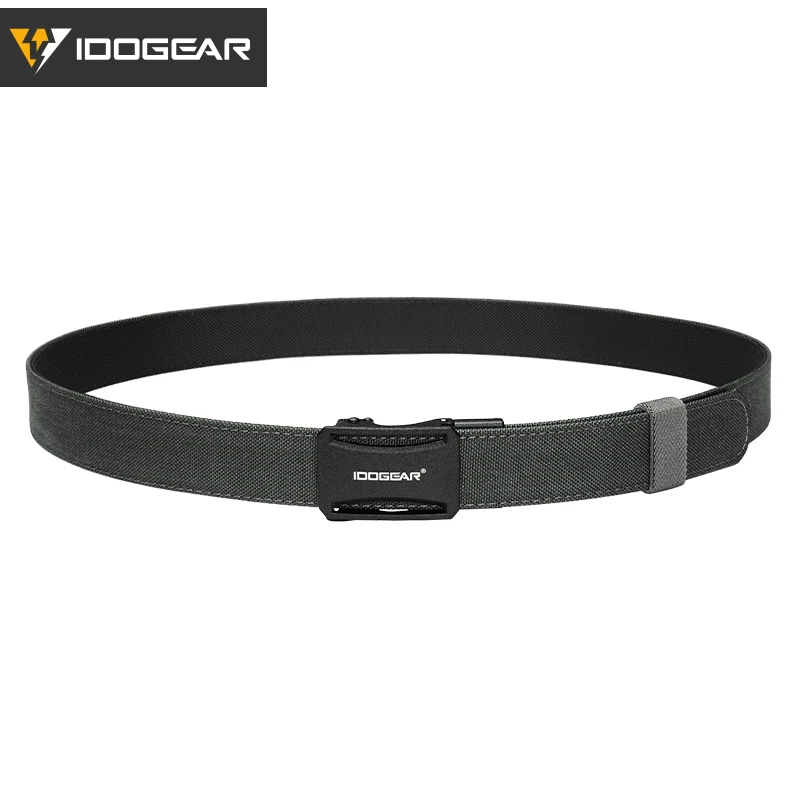 IDOGEAR Tactical Ratchet Belt 1.25” EDC Gun Belt Heavy-Duty Nylon CCW Belts with Quick-Adjust Buckle for IWB/OWB/AIWB Carry 3443