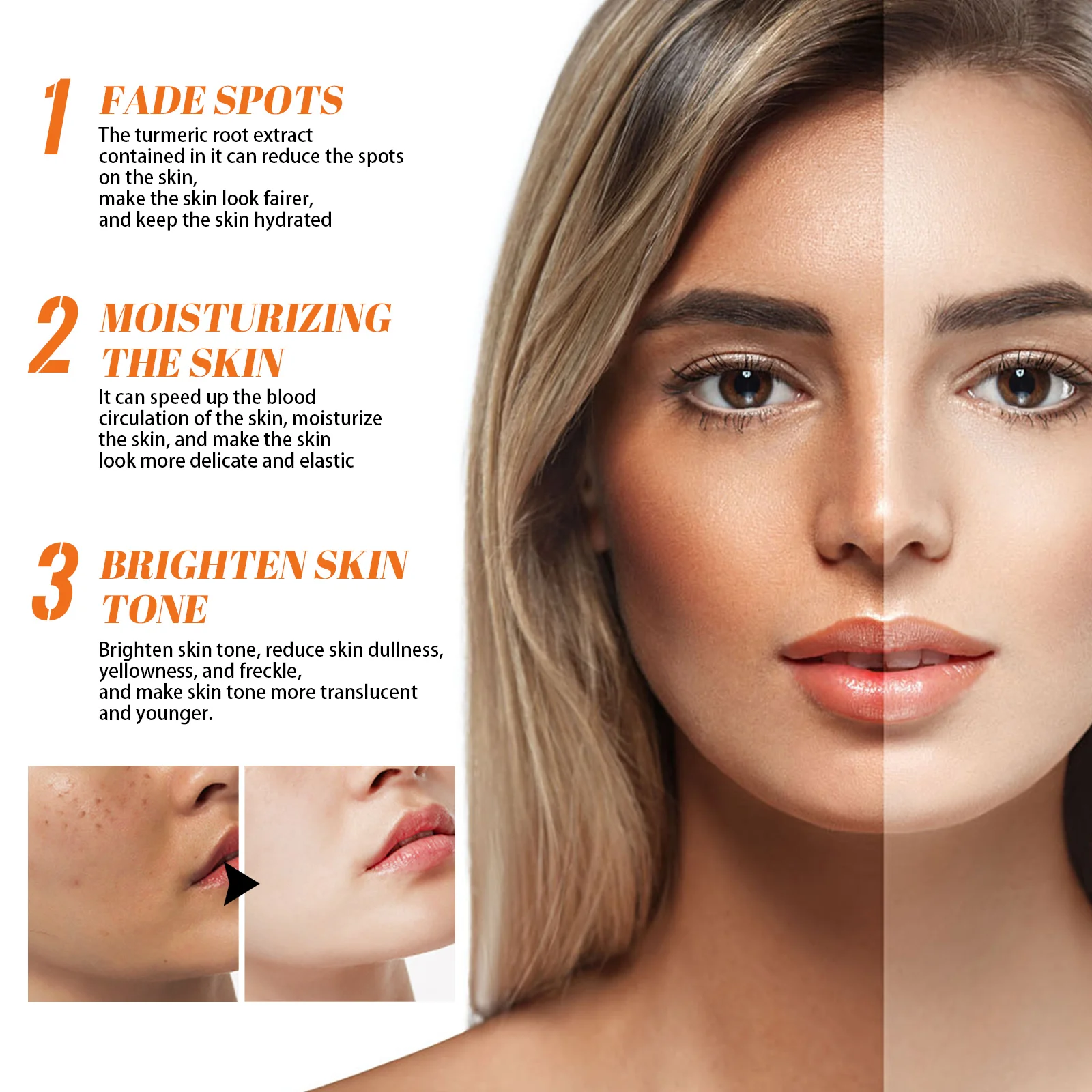 Papaya Brightening Cream, Dark Spot Care & Even Tone Moisturizer, Daily Nourishing Face Cream