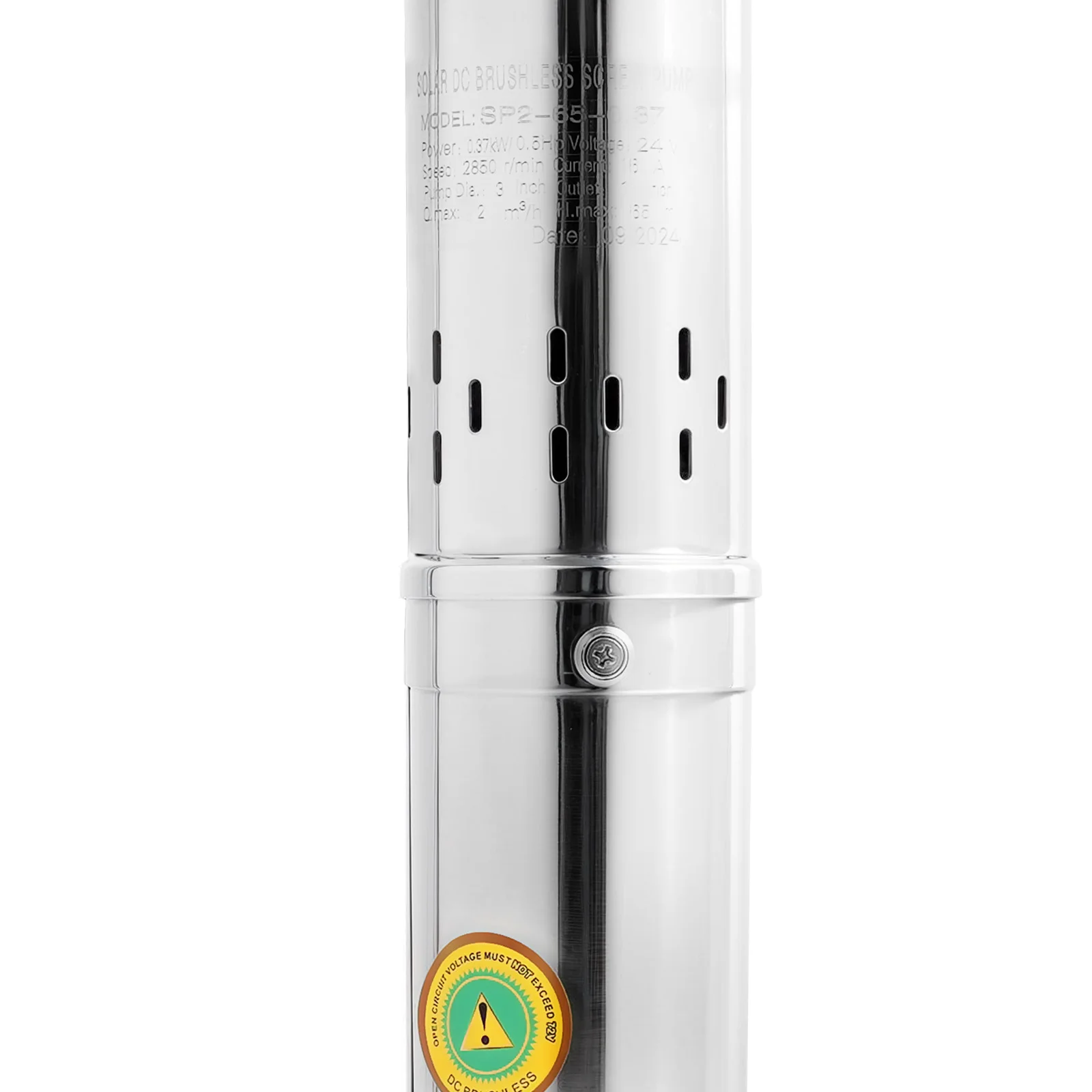 Stainless Steel Deep Well Pump 0.37KW 0.5HP 65mt Head 70.62ft³/h Flow DC24V for Irrigation Water Supply Cleaning High Efficiency