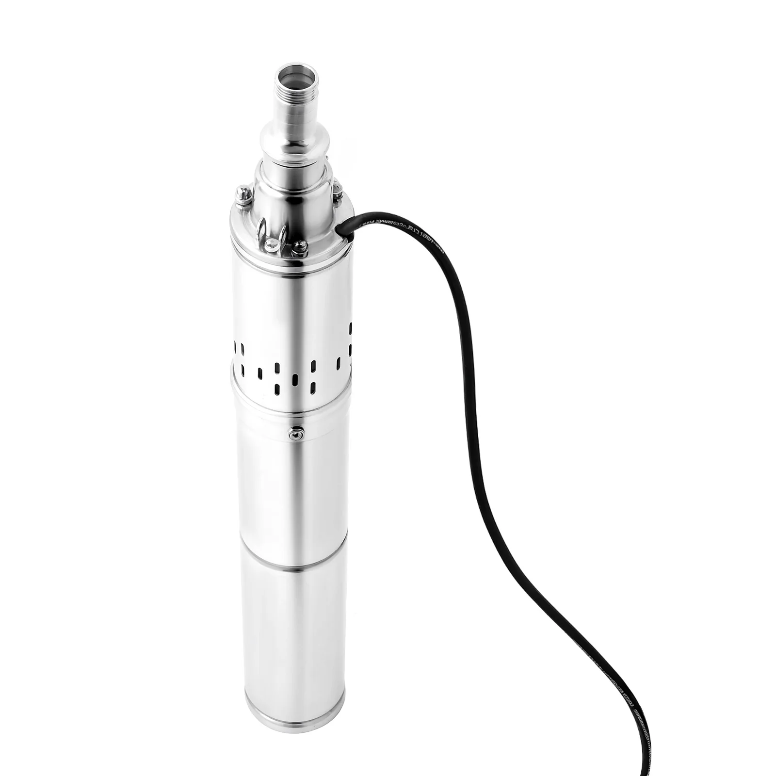 Stainless Steel Deep Well Pump 0.37KW 0.5HP 65mt Head 70.62ft³/h Flow DC24V for Irrigation Water Supply Cleaning High Efficiency