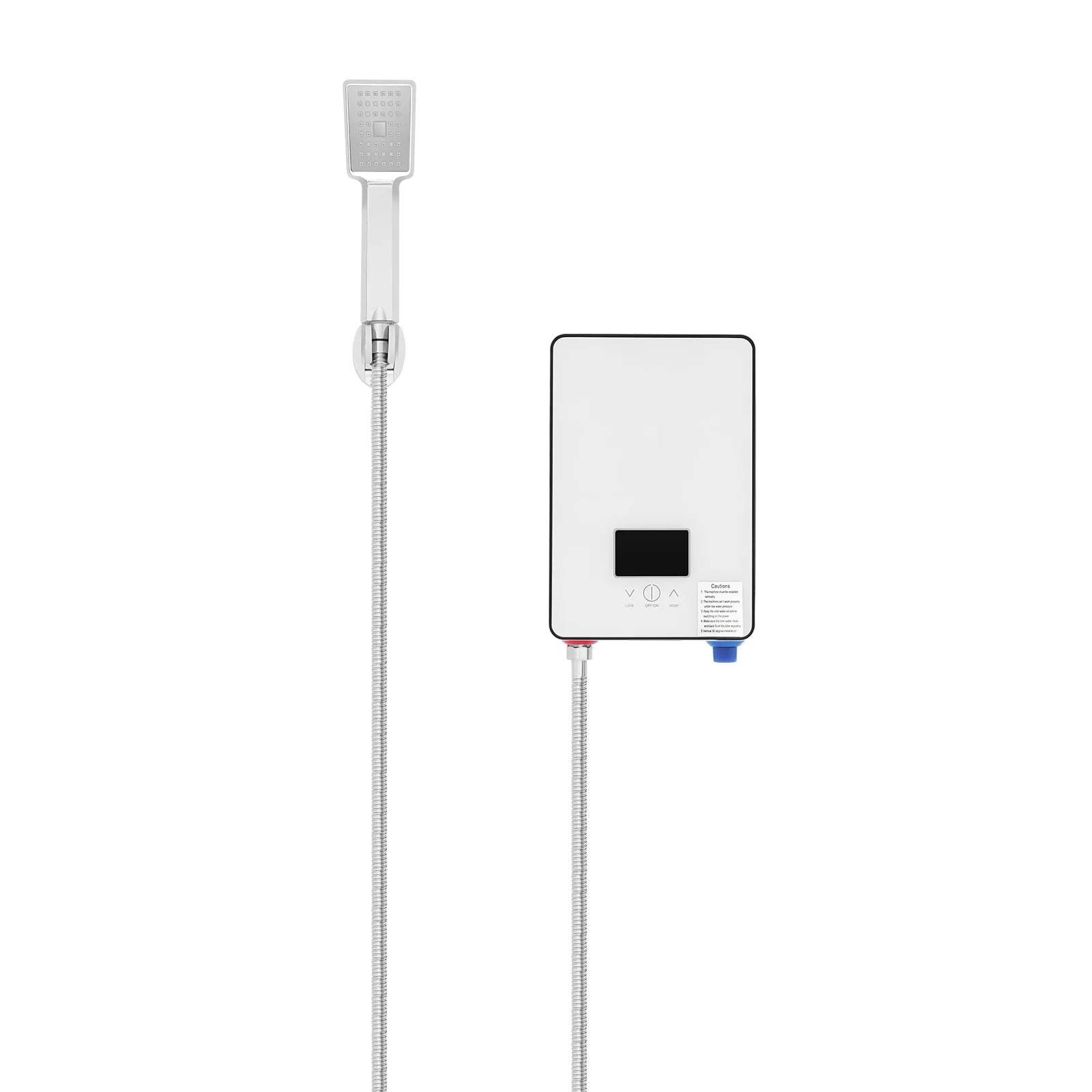 4500W Water Heater AC 110V Instant Electric Water Heater with Hand Shower LED Touch Screen Thermostat Instantaneous Water Heater