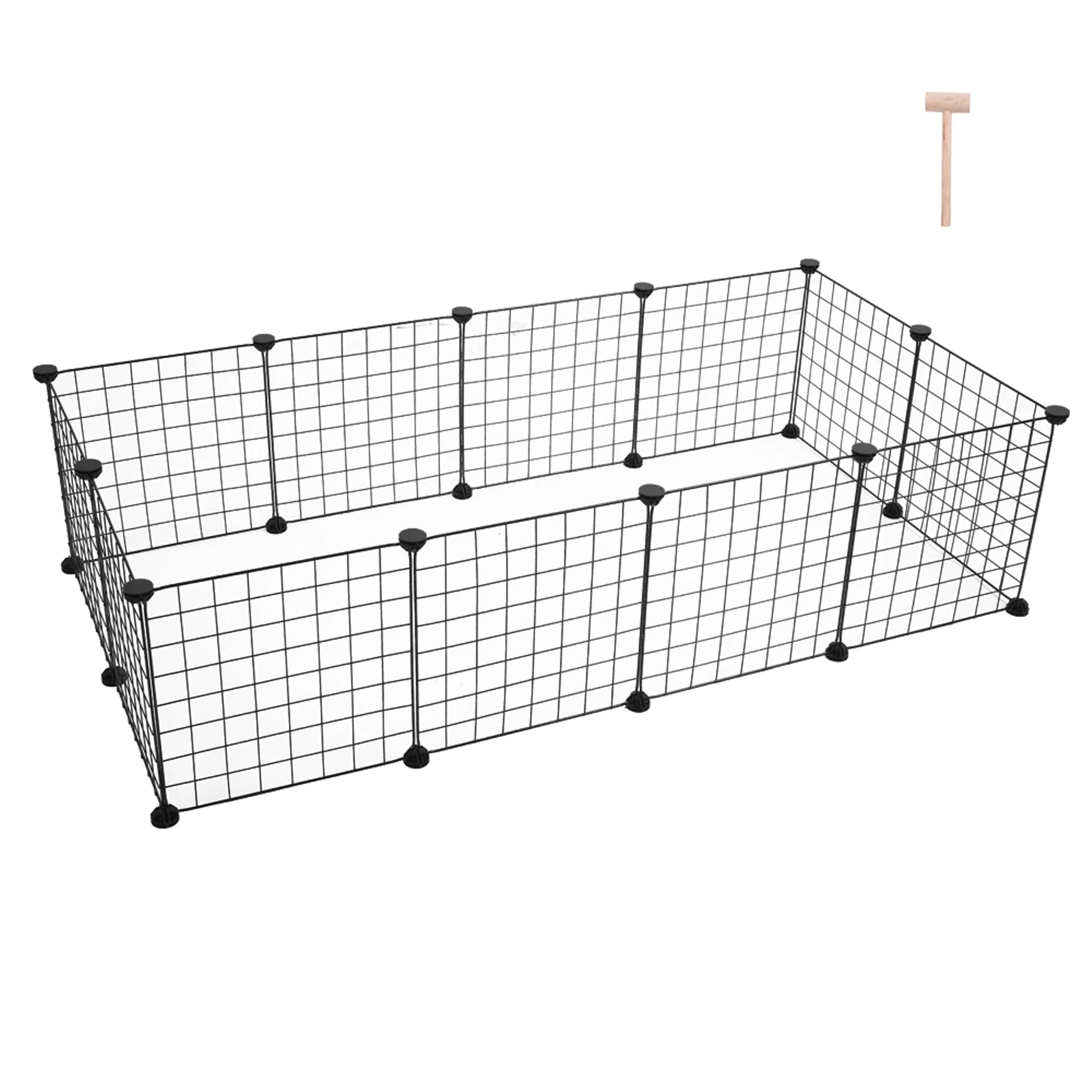 Pet Playpen Small Animal Cage Indoor Portable Metal Wire Yard Fence for Animals Guinea Pigs Rabbits Kennel Crate Fence Tent