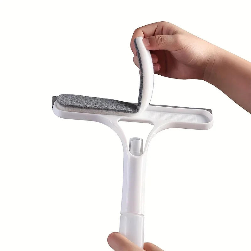 3-in-1 Glass Cleaning Tool for Home Bathroom Mirror and Windows, Water Wiper Squeegee for Shower and Glass Surfaces