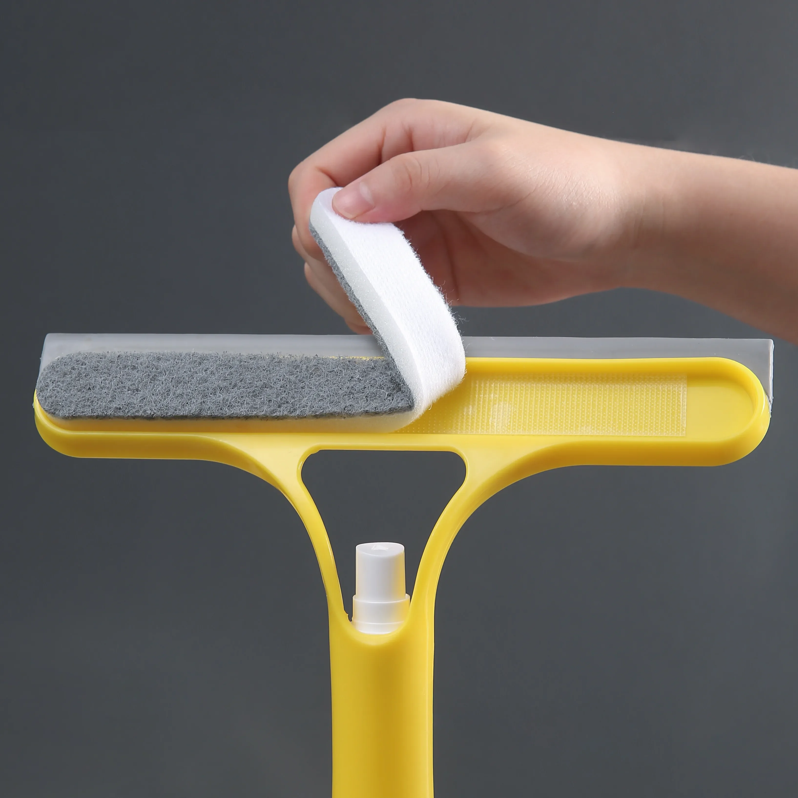 3-in-1 Glass Cleaning Tool for Home Bathroom Mirror and Windows, Water Wiper Squeegee for Shower and Glass Surfaces