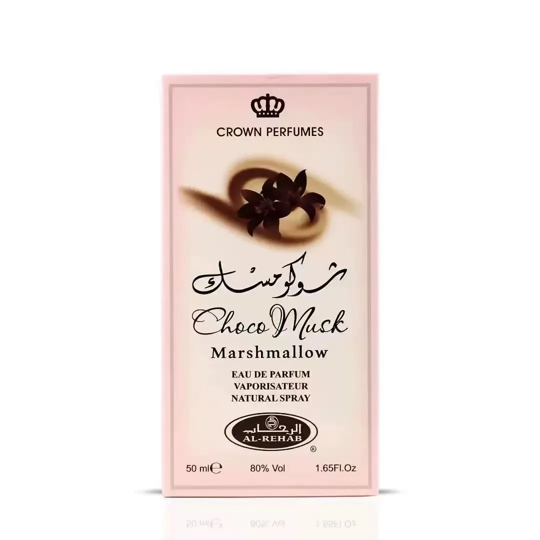 Al Rehab Choco Musk Marshmallow Eau de Parfum 50ml 1.65fl.oz Unisex Sweet Gourmand Fragrance