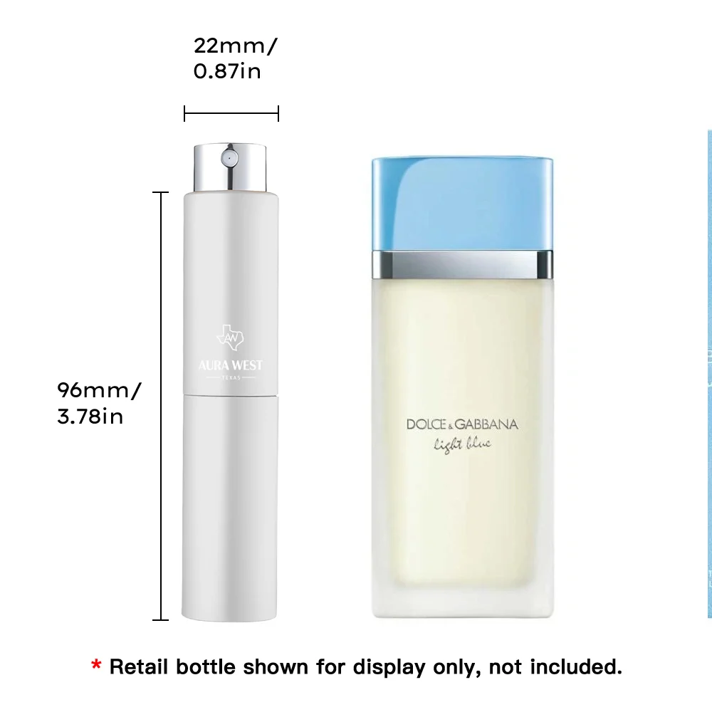 Dolce Gabbana Light Blue Pour Homme 100% Original Perfume Decant Travel Mini Spray 5ml, Genuine Fragrance Decant, Not Original Bottle, Sample Size