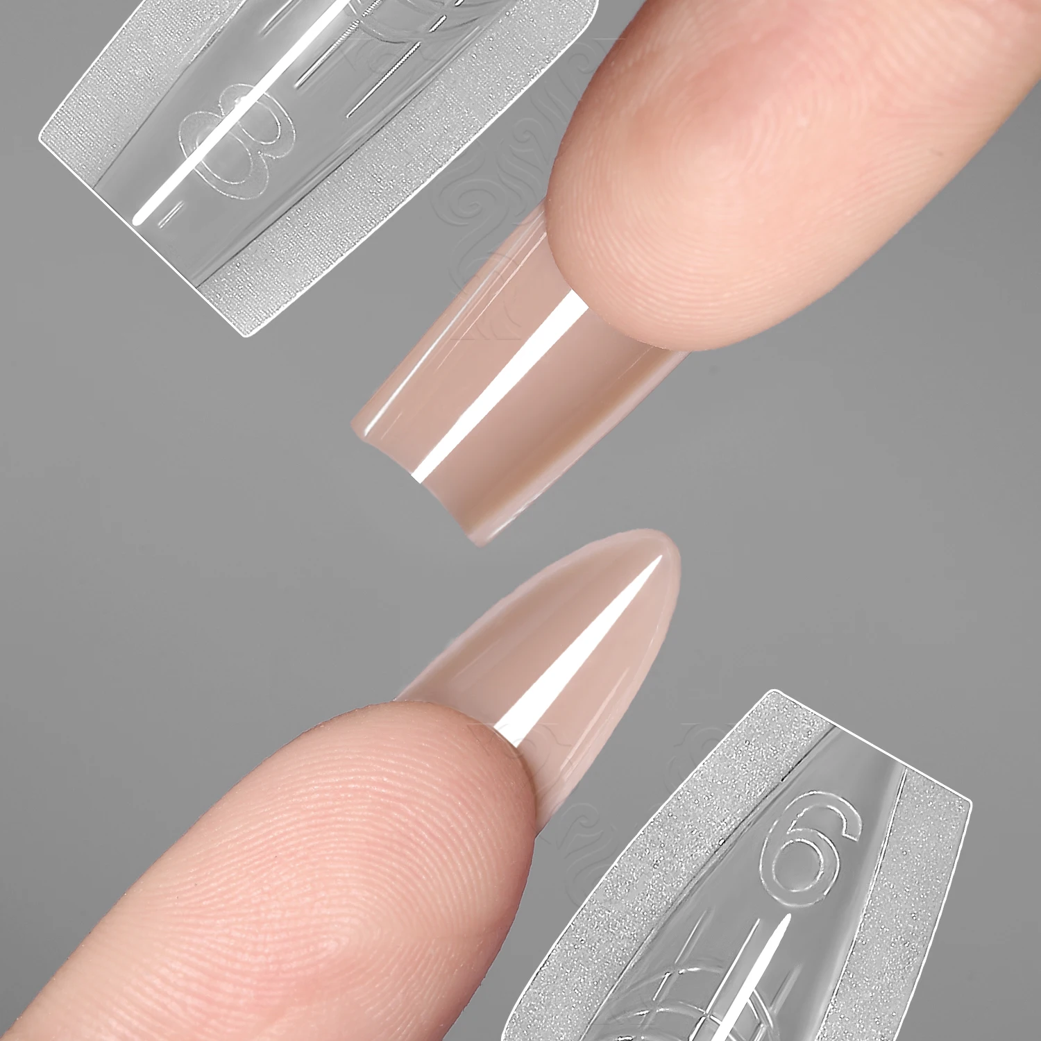 NEW YOKEFELLOW & MR NAIL Sandwich Nail Form 240pcs 15size Square Nail Extensions Top & Bottom Form Set for Quick Nail Extensions