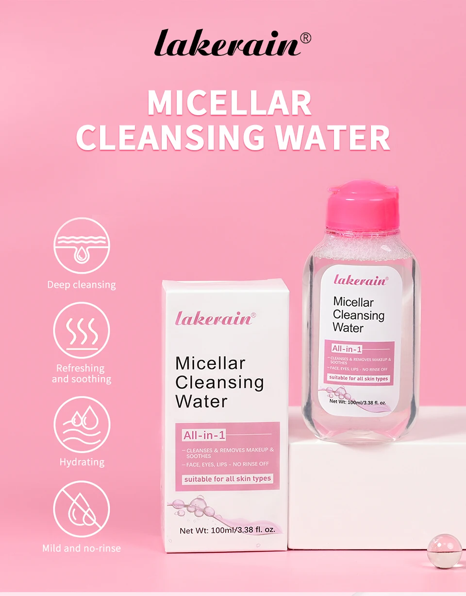 100ml Garnier Micellar Water Hydrating Facial Cleanser Deep Makeup Remover Cleaning Water Refresh Hydrate Cleansing Face Skin