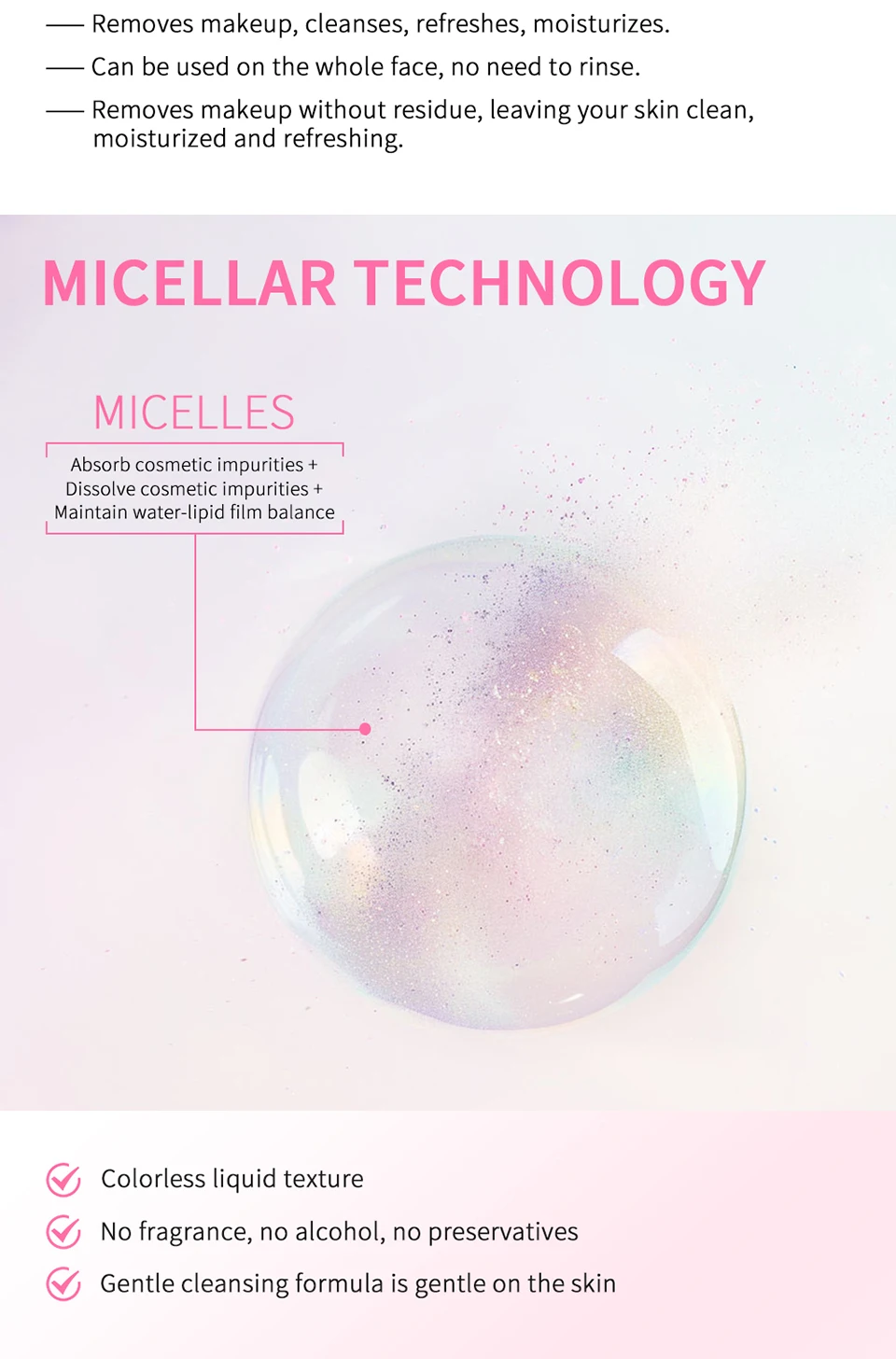100ml Garnier Micellar Water Hydrating Facial Cleanser Deep Makeup Remover Cleaning Water Refresh Hydrate Cleansing Face Skin