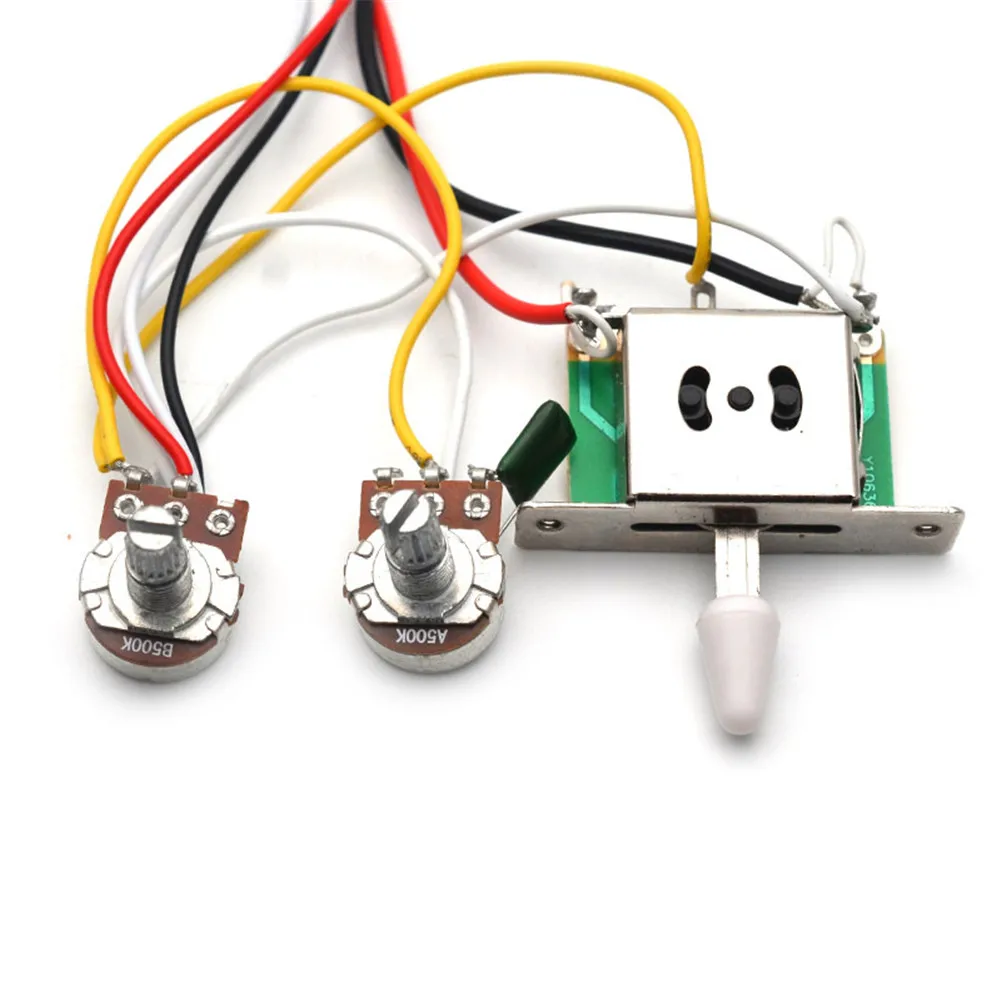 Guitar Humbucker Pickups with 3 Way Guitar Switch Potentiometer 1T1V Wiring Harness Prewired Electric Guitar Pickup