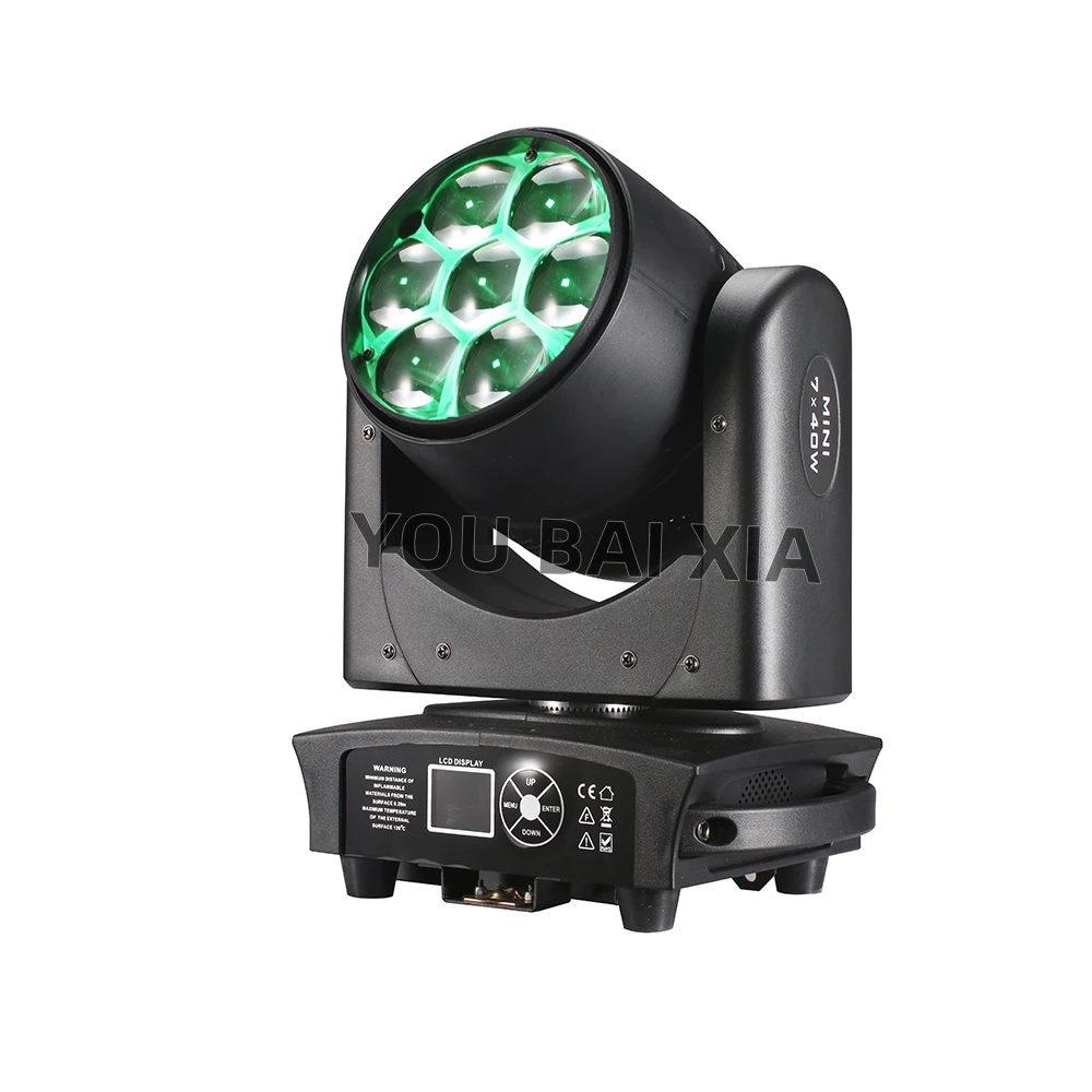 LED Beam + Wash 7x40W 4 in1 RGBW Zoom testa mobile DMX per Night Club Dj Disco Party Bar Stage Lighting Equipment