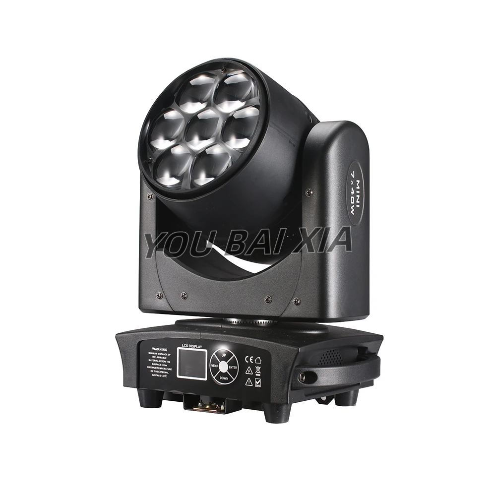 LED Beam + Wash 7x40W 4 in1 RGBW Zoom testa mobile DMX per Night Club Dj Disco Party Bar Stage Lighting Equipment