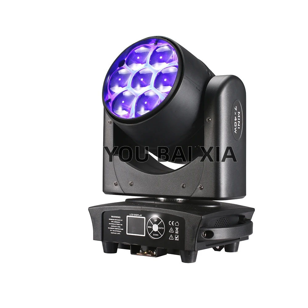 LED Beam + Wash 7x40W 4 in1 RGBW Zoom testa mobile DMX per Night Club Dj Disco Party Bar Stage Lighting Equipment