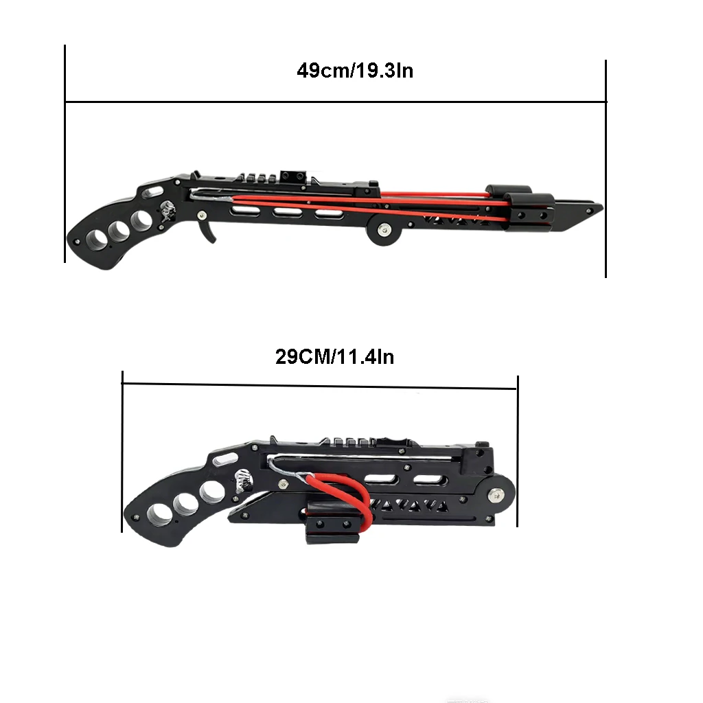 Powerful Foldable Slingshot Kit, Compact Hunting & Survival Tool for Jungle Camping, Shoot Arrows and Steel Ammo