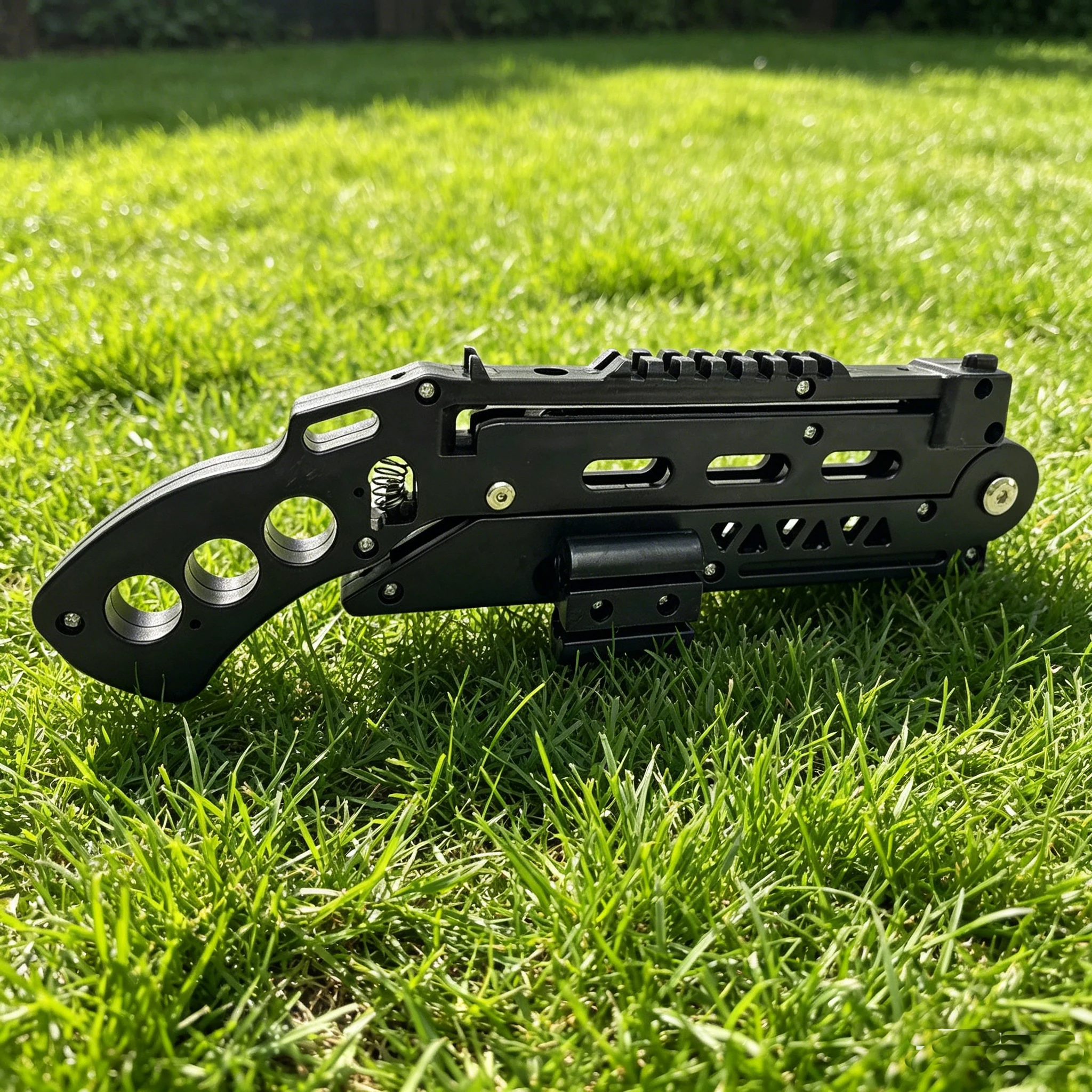 Powerful Foldable Slingshot Kit, Compact Hunting & Survival Tool for Jungle Camping, Shoot Arrows and Steel Ammo