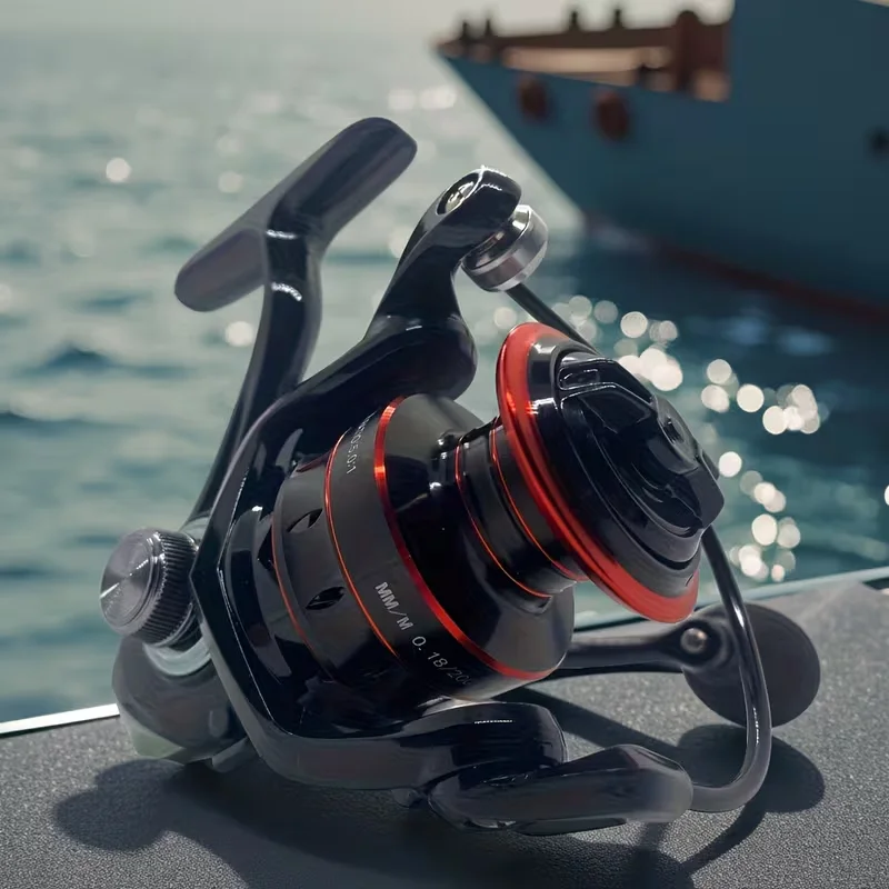 Fishing Reel - A Gear Ratio Rotary Reel That Can Withstand Up To 22 Lbs, Equipped With 5+1/7+1 Ball Bearings, And An Asymmetrical Rotary Reel Rotor Design.