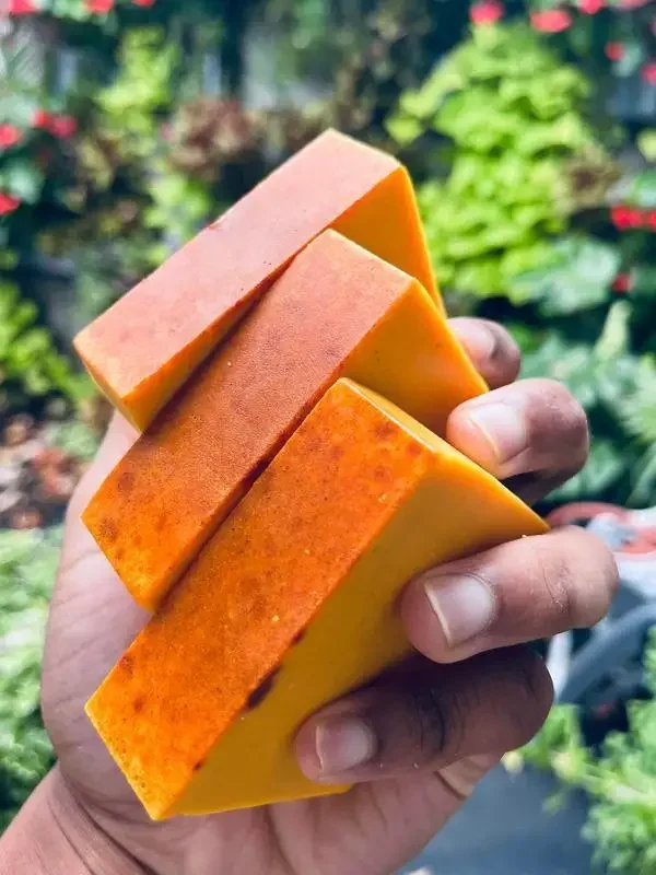 Handmade Cold-Processed Soap With Turmeric, Lemon, Quercus And Ginger For Face And Body Wash (Granule Soap)