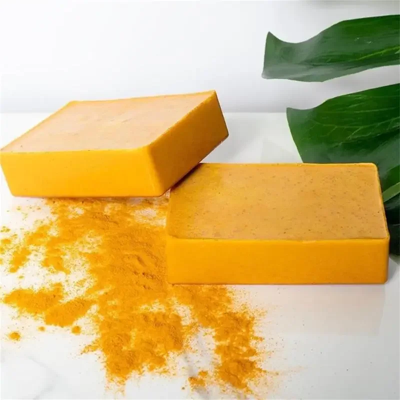 Handmade Cold-Processed Soap With Turmeric, Lemon, Quercus And Ginger For Face And Body Wash (Granule Soap)