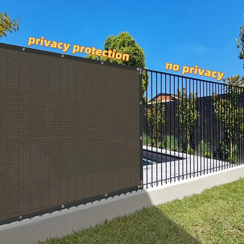8x50ft Fence Privacy Screen Heavy Duty Windscreen Fence Mesh Fabric Shade Net Cover Garden Wall Backyard Yard Pool