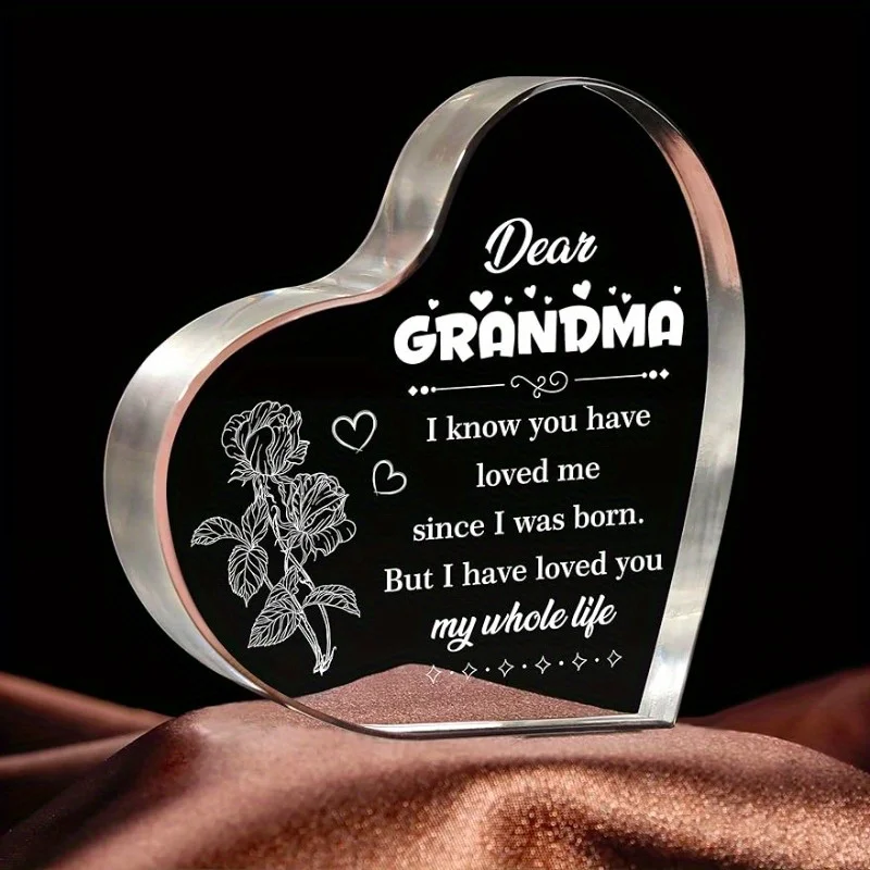 Grandma Heart Sign - Perfect Birthday & Christmas Gift from Grandchildren